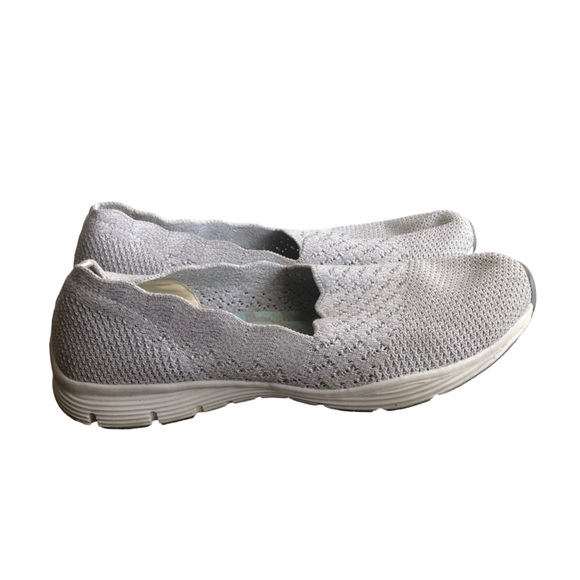 Skechers Classic Fit Cooled Memory Foam Gray Shoes Size 7 - Picture 2 of 6